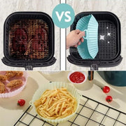 Renkli Isıya Dayanıklı Yıkanılabilir Silikon Fırın Ve Airfryer Yuvarlak Pişirme Matı 20 Cm Bonvagon