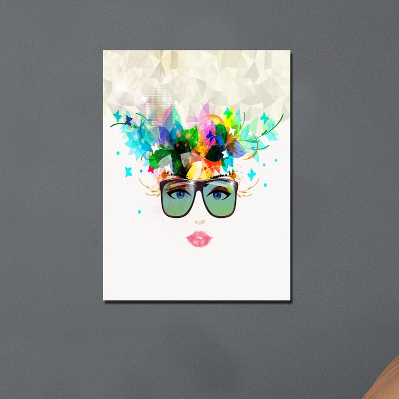 Renkli Kadın Portre Tablo Bonvagon