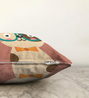 Renkli Kedi Dijital Baskılı Modern Raşel Kadife Kırlent Kılıfı Bonvagon