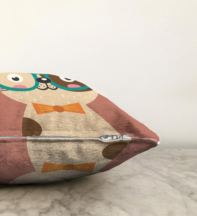 Renkli Kedi Dijital Baskılı Modern Raşel Kadife Kırlent Kılıfı Bonvagon