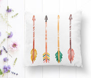 Renkli Oklar Modern Dijital Baskılı Kırlent Kılıfı 43x43cm Bonvagon