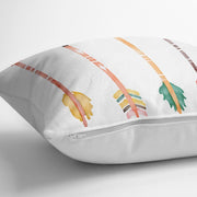 Renkli Oklar Modern Dijital Baskılı Kırlent Kılıfı 43x43cm Bonvagon