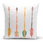 Renkli Oklar Modern Dijital Baskılı Kırlent Kılıfı 43x43cm Bonvagon