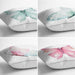 Renkli Suluboya Kelebek Çizimli Dijital Baskılı Modern 4lü Kırlent Kılıfı Seti Bonvagon