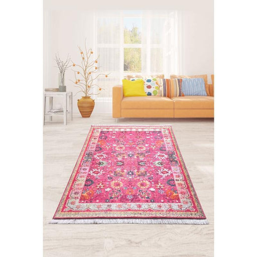 Retro Dijital Baskılı Halı, Kaymaz Taban, Yıkanabilir Bonvagon