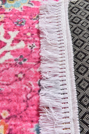 Retro Dijital Baskılı Halı, Kaymaz Taban, Yıkanabilir Bonvagon