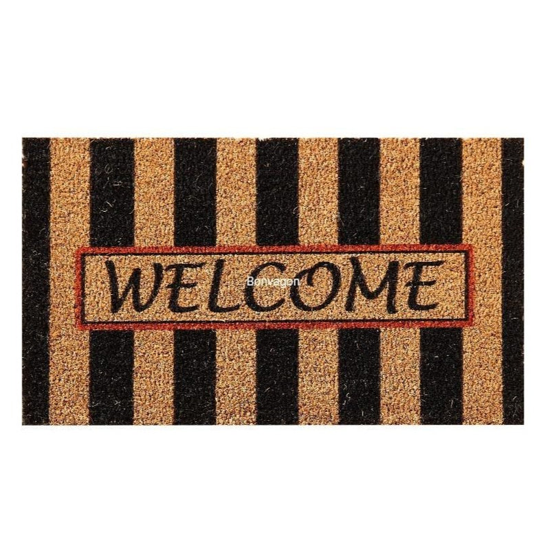 Retta Black Doğal Koko Hindistan Cevizi Kapı Önü Paspas 60x40cm Bonvagon