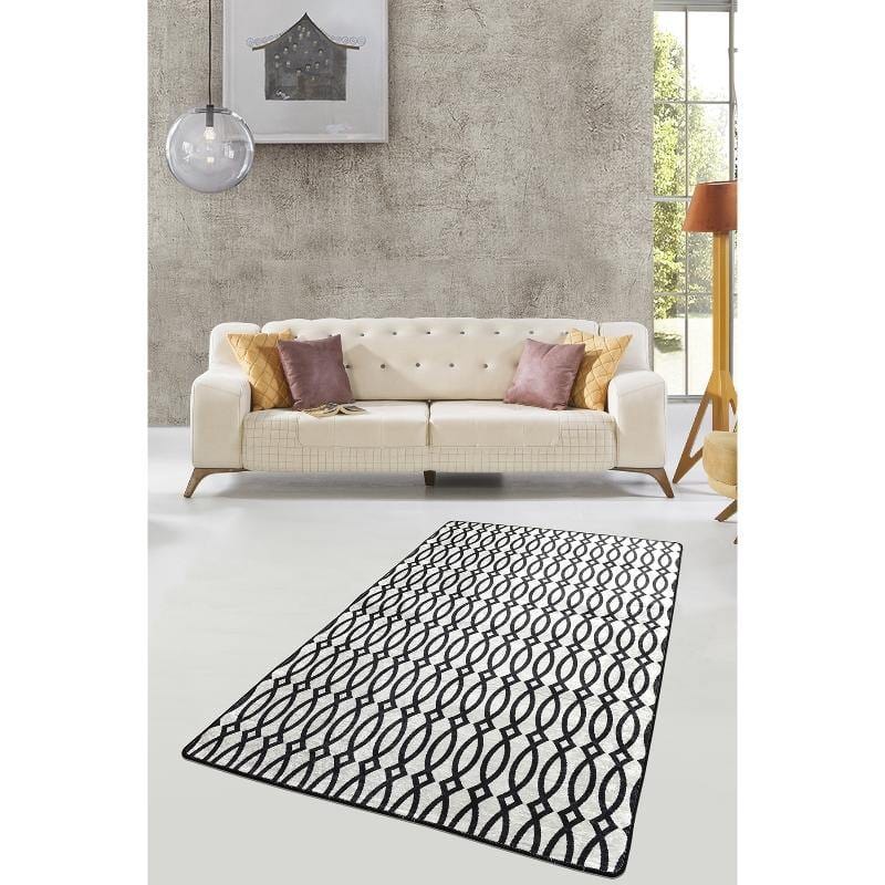 Rex Dijital Baskılı Dekoratif Halı, Kaymaz Taban, Yıkanabilir Bonvagon