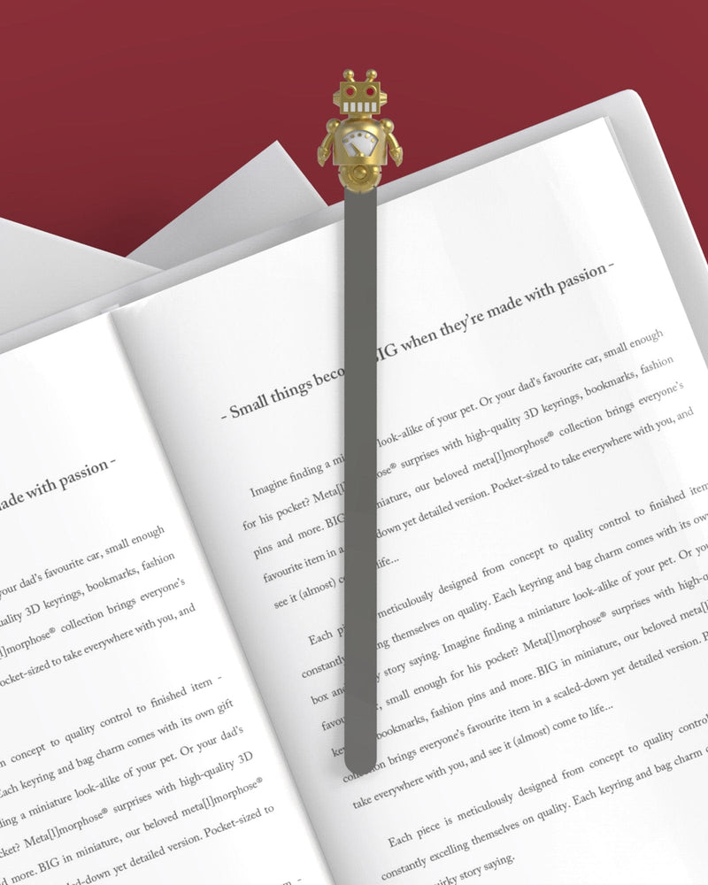 Robot Kitap Ayracı Gold Bonvagon Metalmorphose