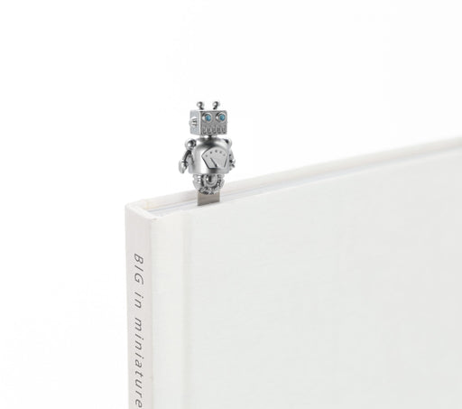 Robot Kitap Ayracı Gümüş Bonvagon