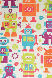 Robot Yıkanabilir Antibakteriyel Çocuk Halısı Renkli, Kaymaz Taban, Yıkanabilir Bonvagon