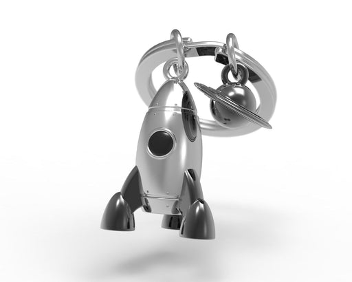 Roket ve Saturn Anahtarlık Seti Çalik Halkalı Metalmorphose Bonvagon