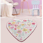 Romantico Dijital Baskılı Halı, Kaymaz Taban, Yıkanabilir Bonvagon