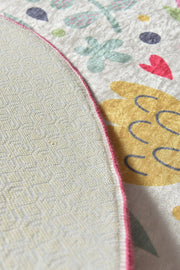 Romantico Dijital Baskılı Halı, Kaymaz Taban, Yıkanabilir Bonvagon