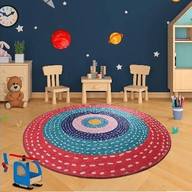 Ronda Çocuk Halısı, Kaymaz Taban, Yıkanabilir Bonvagon