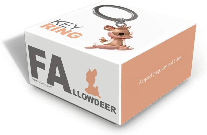 Rose Gold Geyik Anahtarlık Çelik Halkalı  Bonvagon Metalmorphose