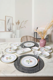 Rose Line Kahvaltı Takımı 12 Parça - 6 Kişilik Bonvagon