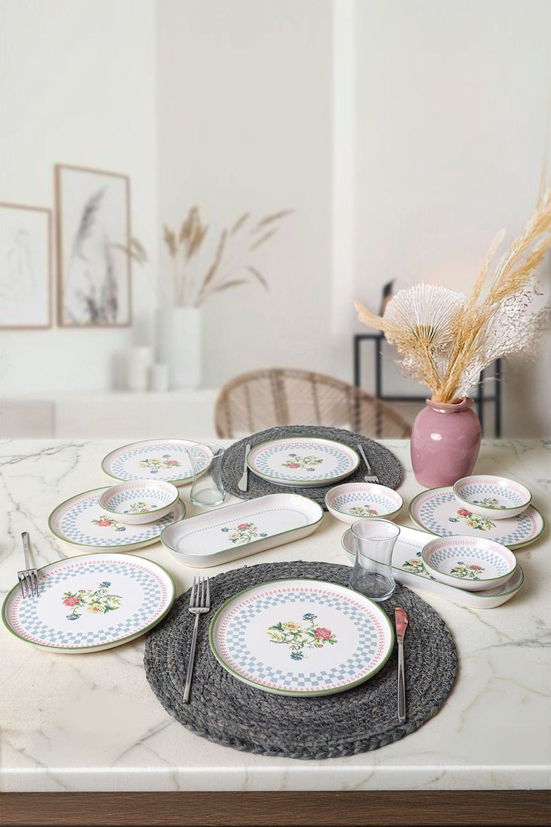 Rose Line Kahvaltı Takımı 12 Parça - 6 Kişilik Bonvagon