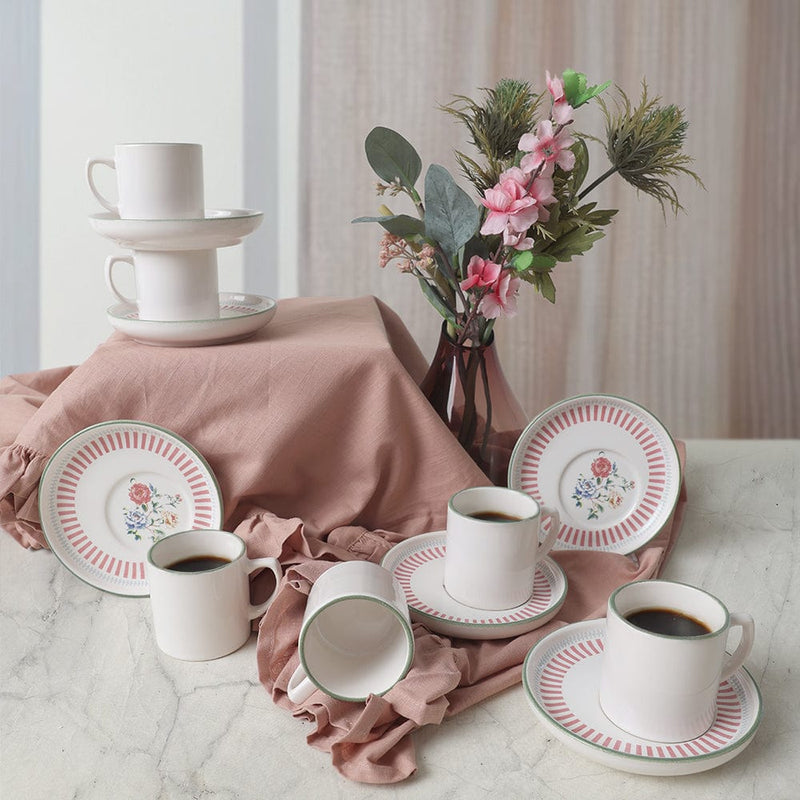 Rose Line Nordic Kahve Takımı 12 Parça 6 Kişilik Bonvagon