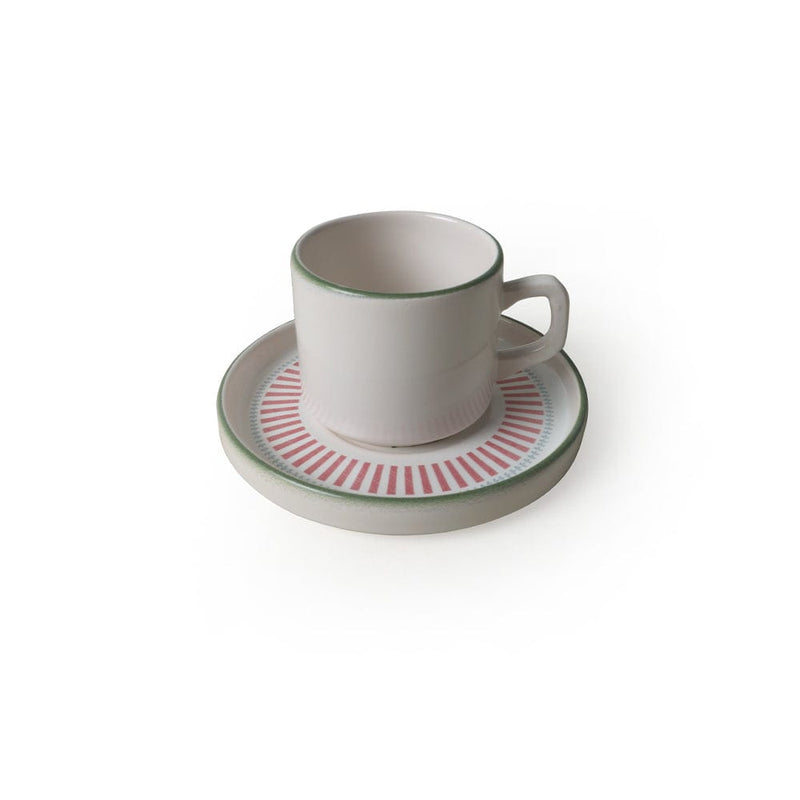 Rose Line Stackable Çay Takımı 12 Parça 6 Kişilik