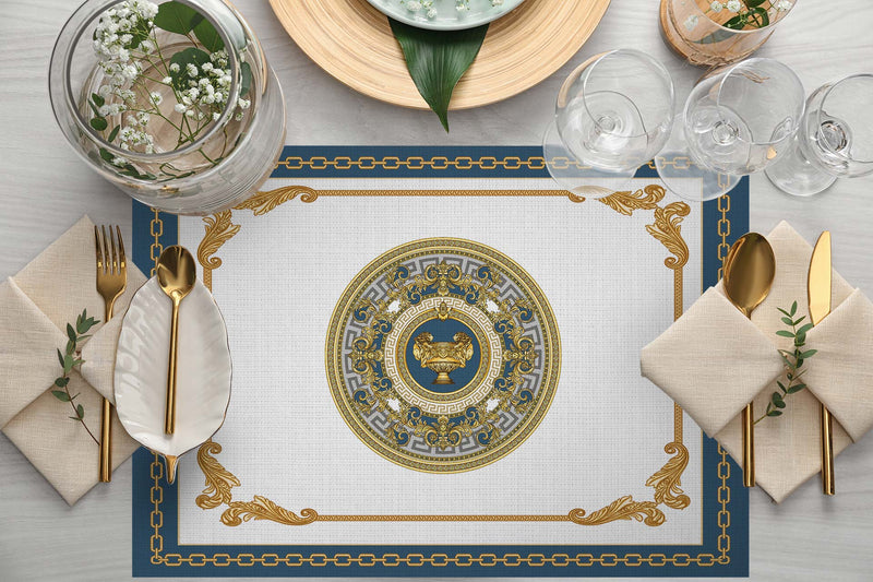 Royal Vase 4lü İnce Keten Kumaş Amerikan Servisi 50x35cm