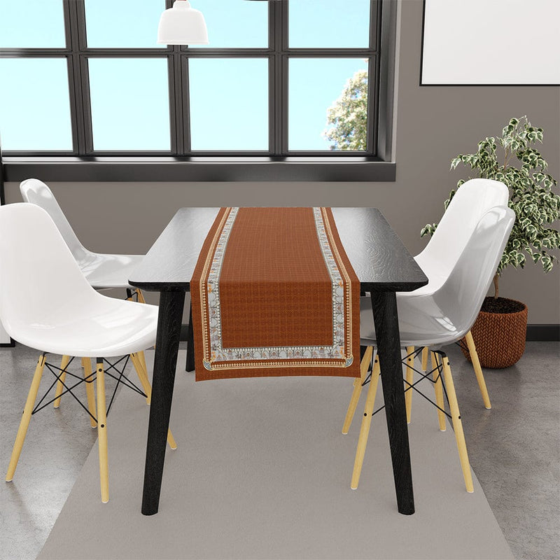 Rusty İnce Keten Runner 140x45cm