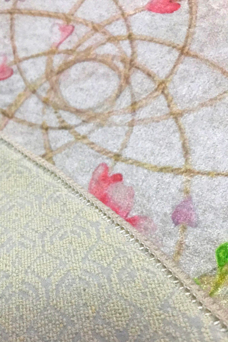 Rüya 2li Set Dijital Baskılı Banyo Halısı, Kaymaz Taban, Yıkanabilir Bonvagon