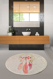 Rüya Dijital Baskılı 100cm Banyo Halısı, Kaymaz Taban, Yıkanabilir Bonvagon