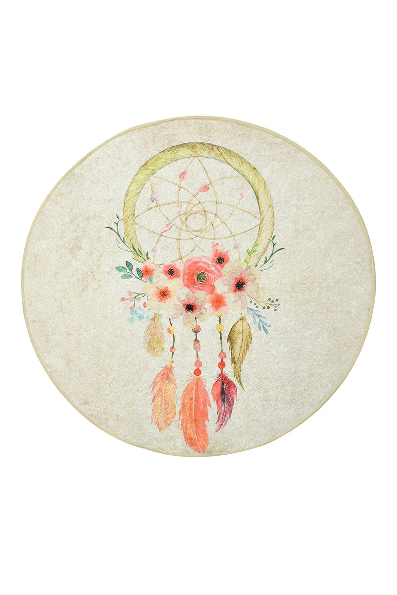 Rüya Dijital Baskılı 100cm Banyo Halısı, Kaymaz Taban, Yıkanabilir Bonvagon