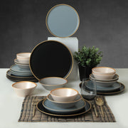 Safir Gri Yemek Takımı 6 Kişilik 24 Parça 624-995 Bonvagon