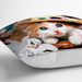 Şapkalı Kedi Dijital Baskılı Dekoratif Yastık Kırlent Kılıfı 43x43cm Bonvagon