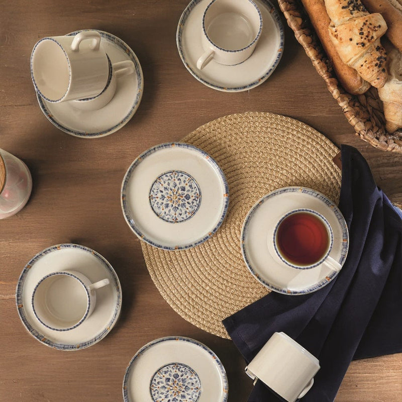 Sapphire Stackable Çay Takımı 12 Parça 6 Kişilik Bonvagon