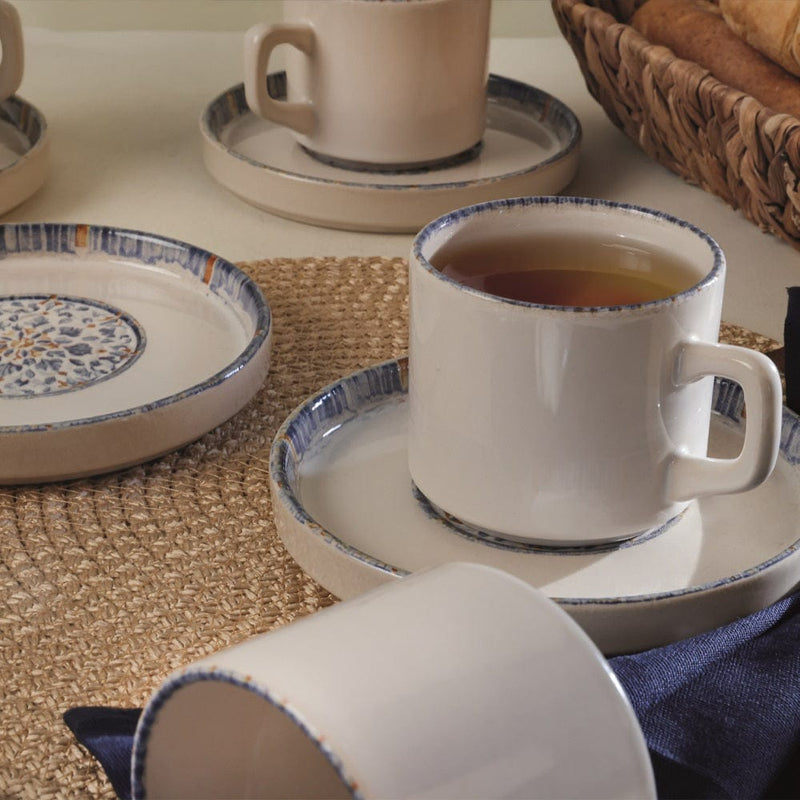 Sapphire Stackable Çay Takımı 12 Parça 6 Kişilik Bonvagon