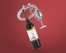 Şarap ve Kadeh Anahtarlık Seti Çalik Halkalı Metalmorphose Bonvagon