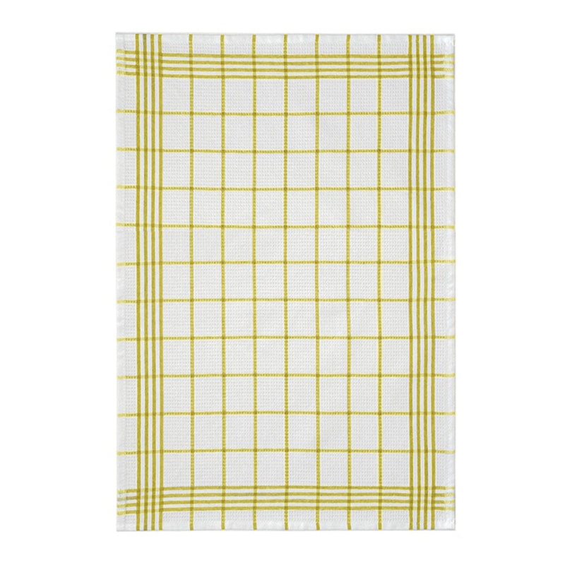 Sarı 3lü Kareli Set Kurulama Bezi Pamuklu Mutfak Havlusu Çok Amaçlı Örtü 50x70cm Bonvagon