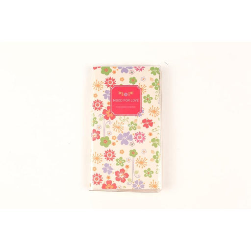 Sarı Çiçekli Küçük Defter 86x160mm Bonvagon