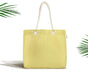 Sarı Renkli Dijital Baskılı Fermuarlı Modern Kumaş Çanta Bonvagon