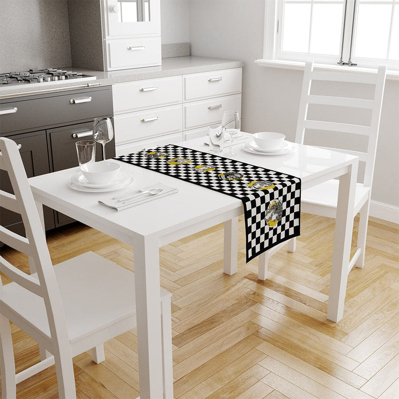 Scetch Faces İnce Keten Runner 140x45cm Bonvagon