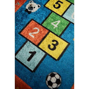 Seksek Yıkanabilir Antibakteriyel Çocuk Halısı, Kaymaz Taban, Yıkanabilir Bonvagon