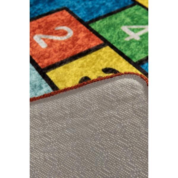 Seksek Yıkanabilir Antibakteriyel Çocuk Halısı, Kaymaz Taban, Yıkanabilir Bonvagon