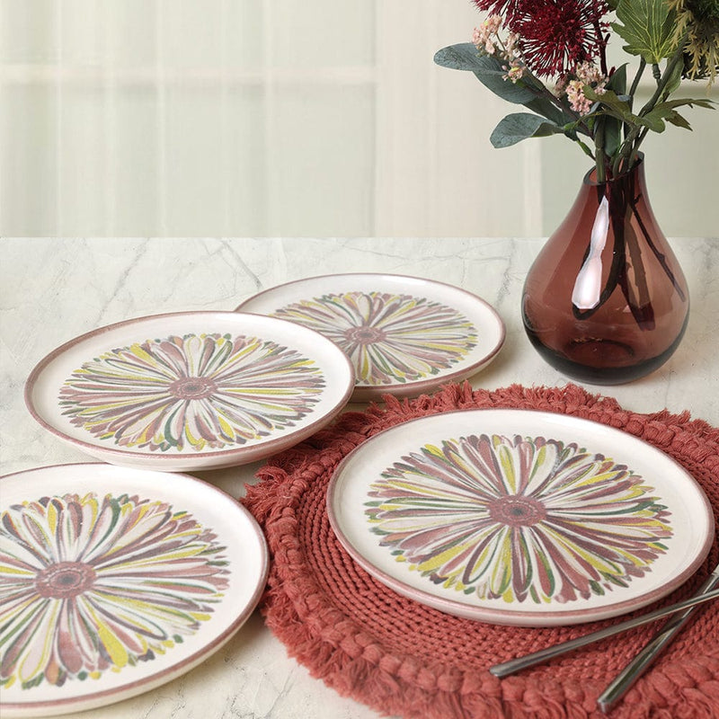 Serene Flower Nordıc Pasta Tabağı 22 Cm 4 Adet 22983 Bonvagon