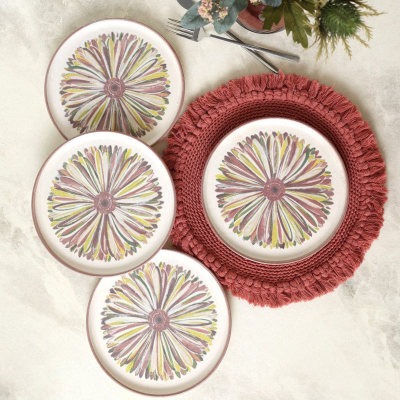 Serene Flower Nordıc Pasta Tabağı 22 Cm 4 Adet 22983 Bonvagon