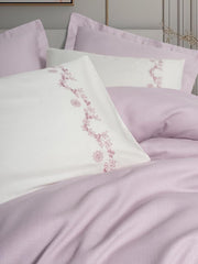 Serenity Bambu Çift Kişilik Pike Takımı Vaila Lila 4 Adet Yastık Kılıfı Bonvagon