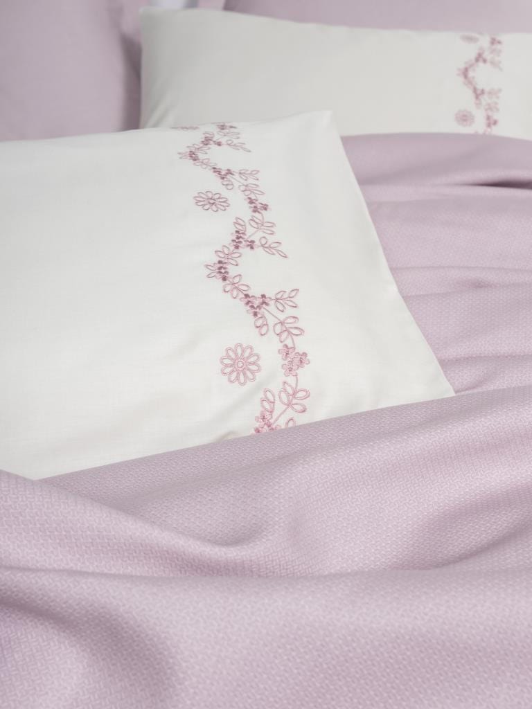 Serenity Bambu Çift Kişilik Pike Takımı Vaila Lila 4 Adet Yastık Kılıfı Bonvagon