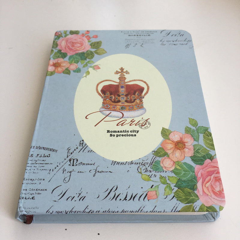 Sert Kapaklı Paris Taçlı Defter 11x15cm Bonvagon