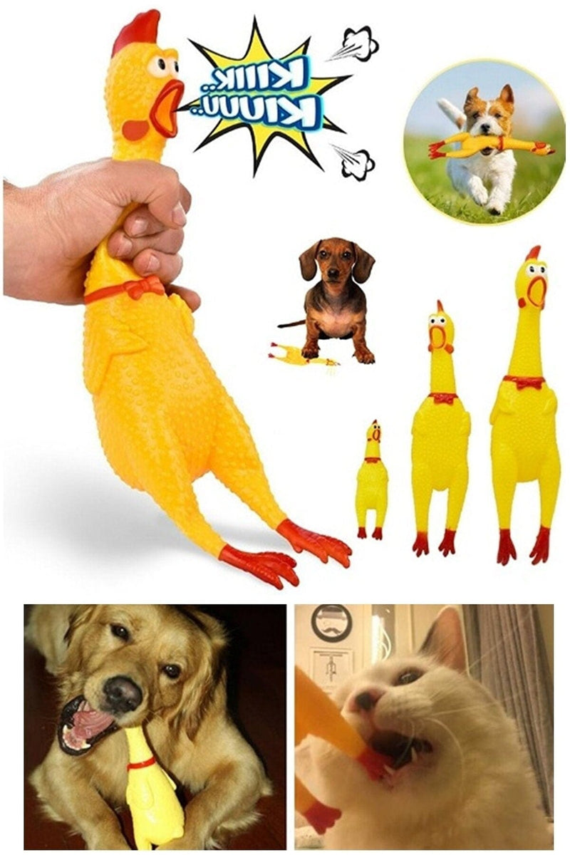 Ses Çıkaran Tavuk Kedi Köpek Oyuncağı 38 cm. Bonvagon