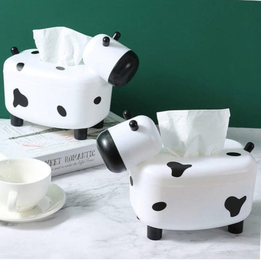 Sevimli İnek Tasarımlı Mıknatıslı Tuzluk ve Peçetelik Bonvagon