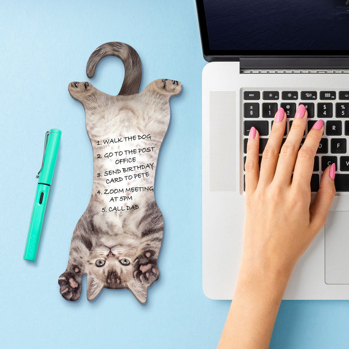 Sevimli Kedi Asılabilir Yapışkan Notluk Sticky Notes Holder Bonvagon