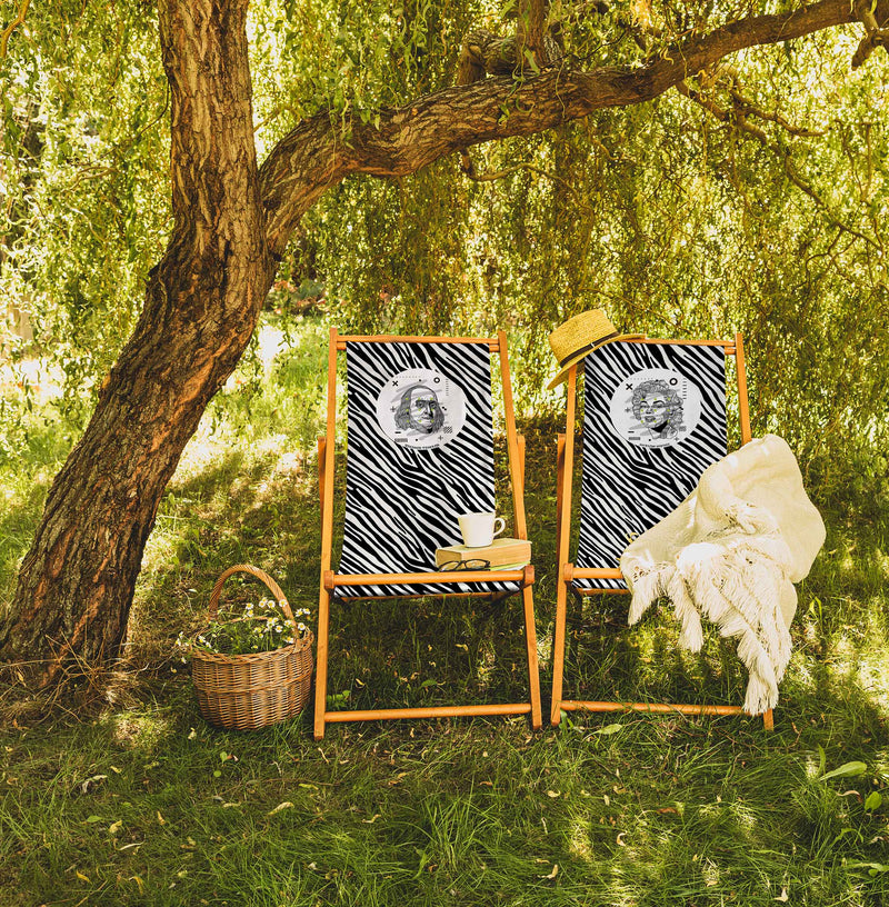 Shakespeare Katlanabilir Şezlong Katlanır Ahşap Lounge Chair