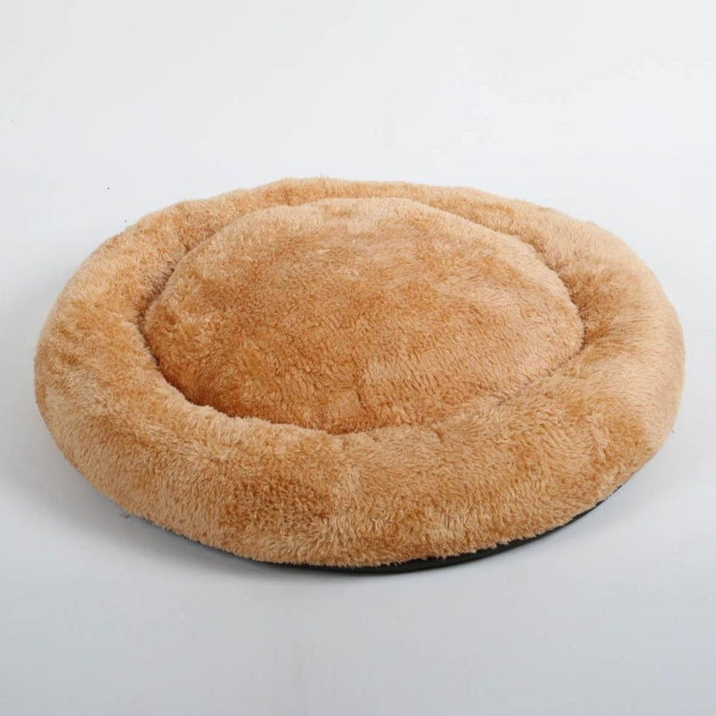 Sheppard Polar Yıkanabilir Yuvarlak Köpek Kedi Yatağı 50cm Hardal Bonvagon